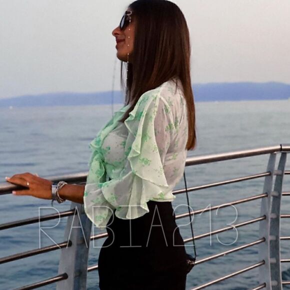 Zara Tops - ZARA RUFFLED SHIRT 